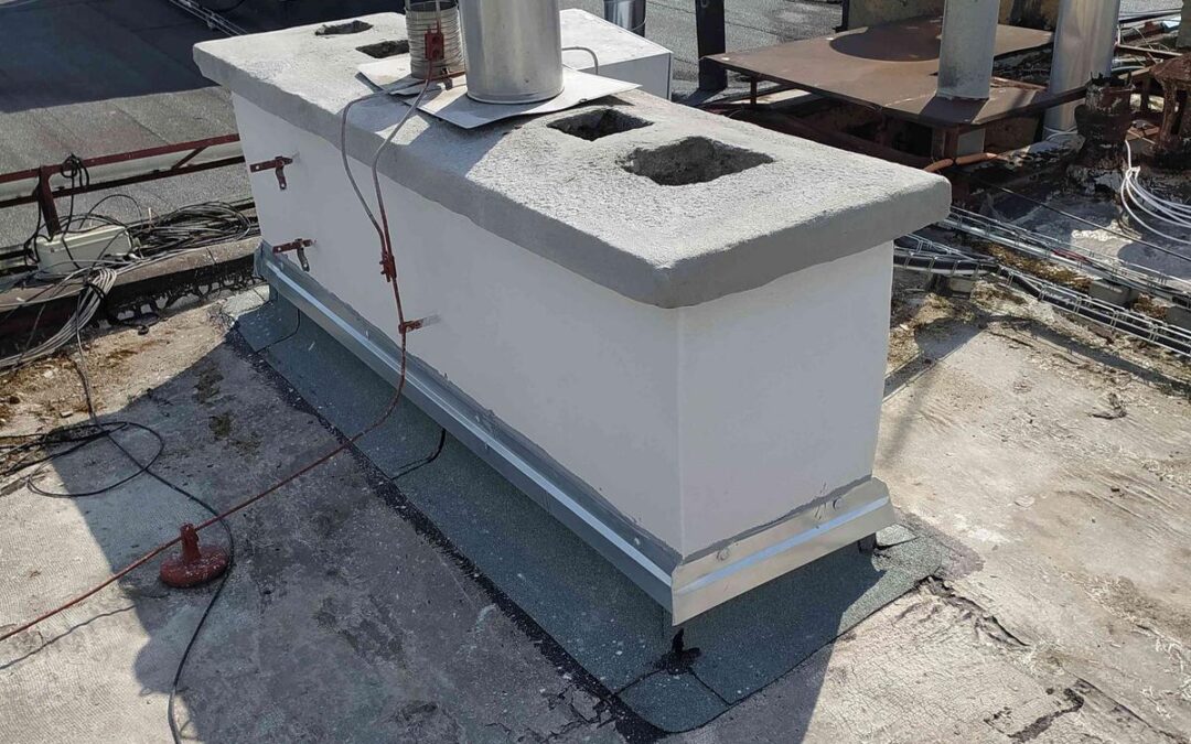 Bělohorská 38, Praha - oprava komínů a krytiny