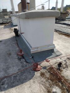 Bělohorská 38, Praha - oprava komínů a krytiny