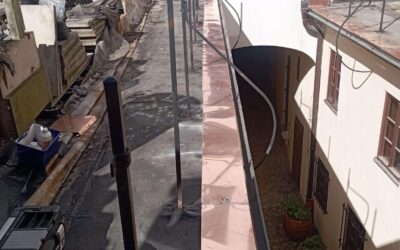 Mostecká 276_17, Praha – žlab a jiné klempířské práce u terasy