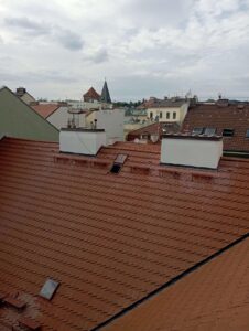 Soukenická 1096_30, Praha - oprava komínových plášťů