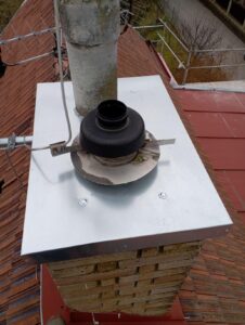 Za Špejcharem 281, Horoměřice -oplechování komínové hlavice